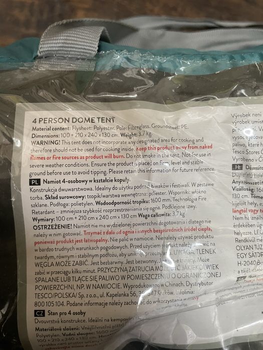 turystyczny namiot kopułowy dla 4 osób