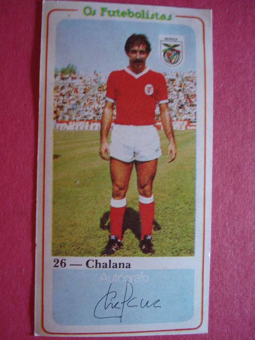 Cromo Antigo Os Futebolistas /Fernando Chalana /Com autografo impresso