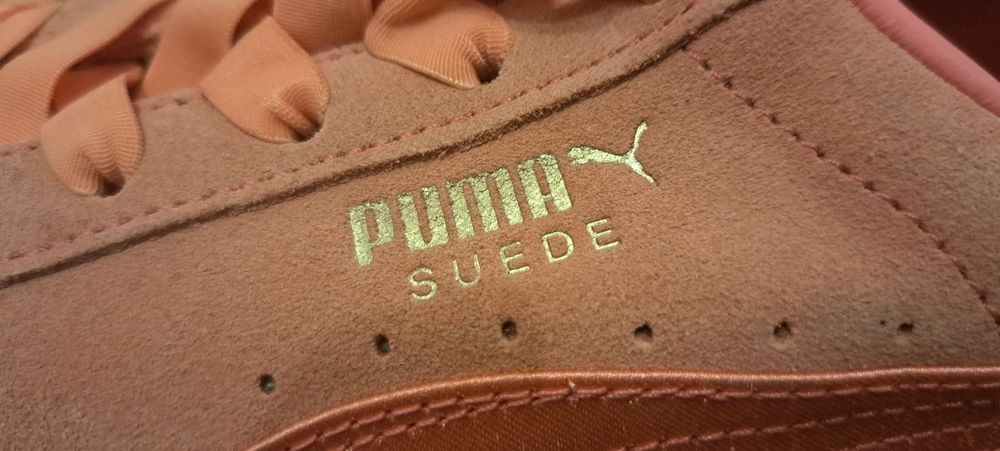 Buty sportowe, adidasy, trampki, puma, 40,5, kokarda, morelowe