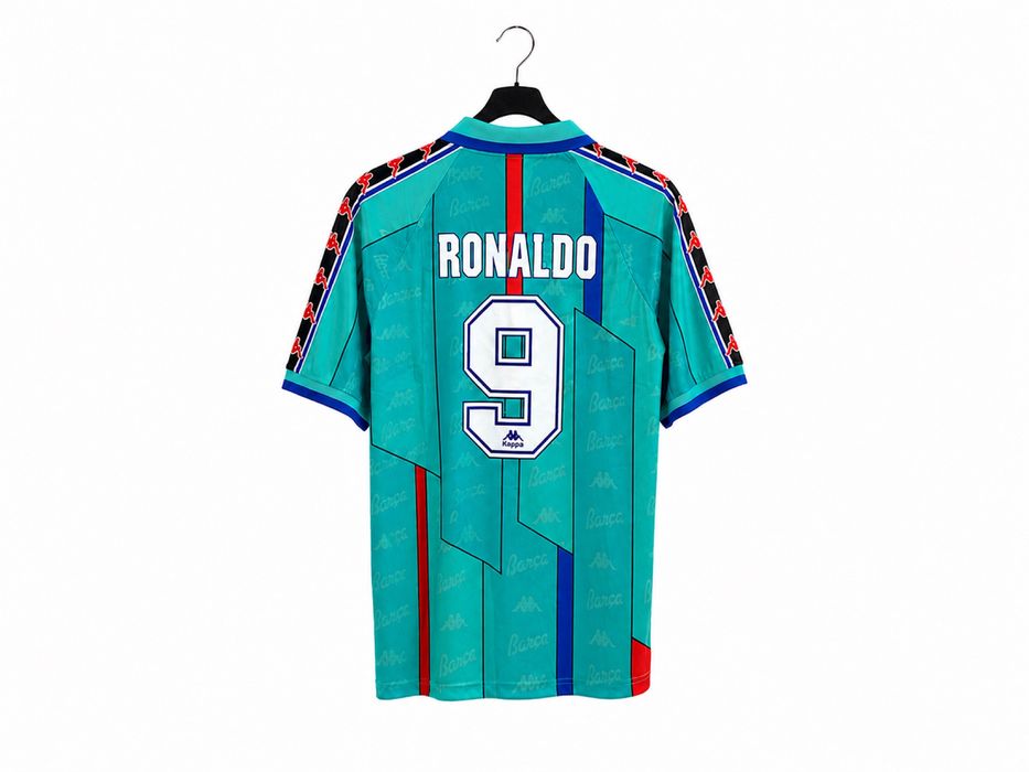 Koszulka Ronaldo 9 Barcelona Kappa Retro Pilkarska