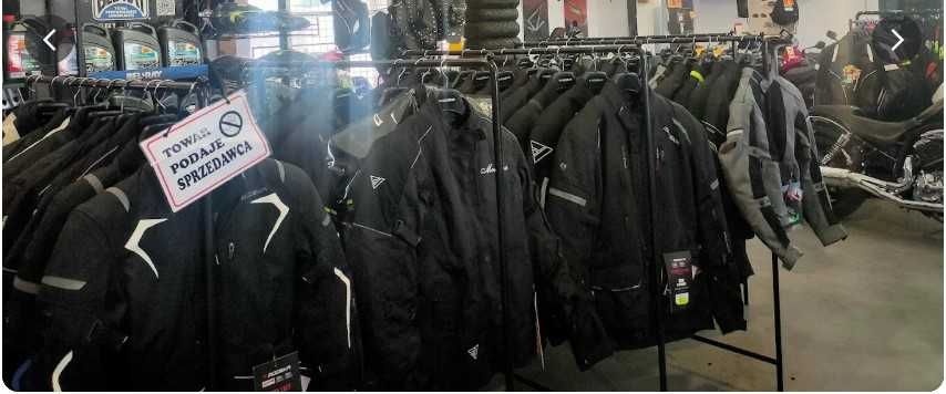 Towar z likwidacji sklepu motocyklowego