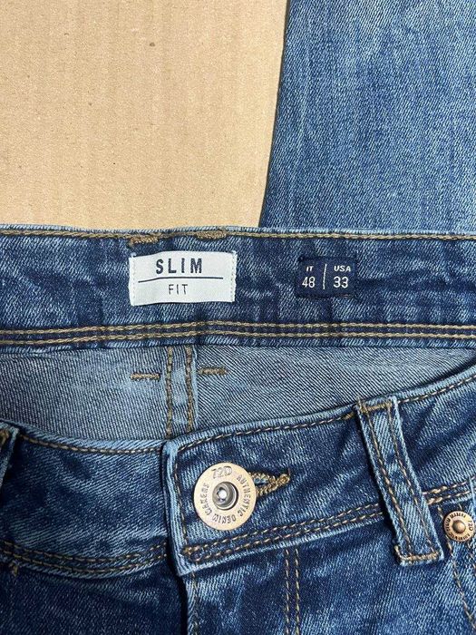 Męskie dżinsy OVS 72D Slim Fit W33, niebieskie