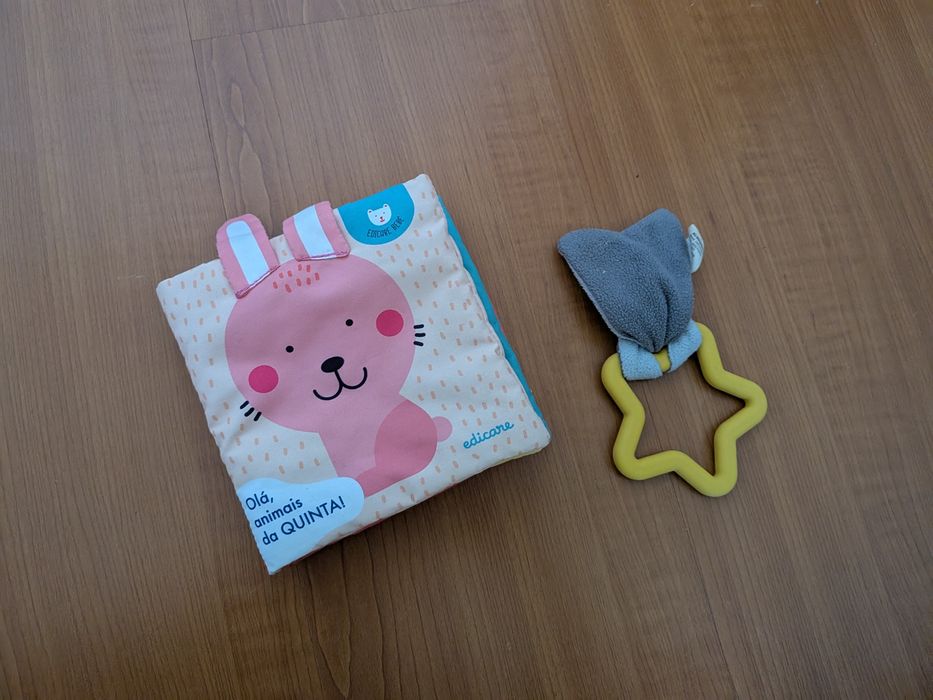 Livro de pano/tecido para bebé Edicare Olá, Animais Quinta