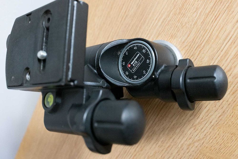 Głowica Manfrotto 410 JUNIOR z przekładnią zębatą, płytka 410PL