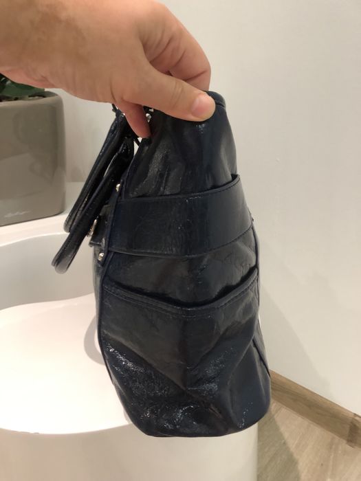 Жіноча лакова сумка шопер