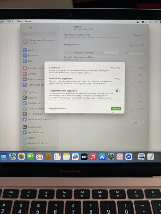 Laptop Macbook m1 256gb 8gb rose gold