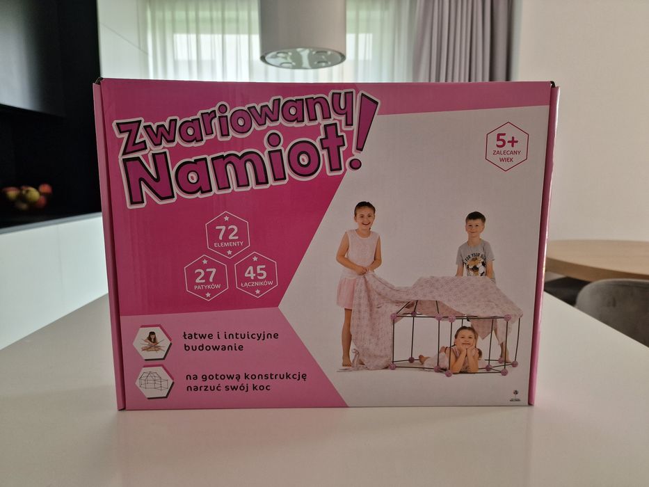 Zwariowany namiot, zabawka dla dzieci