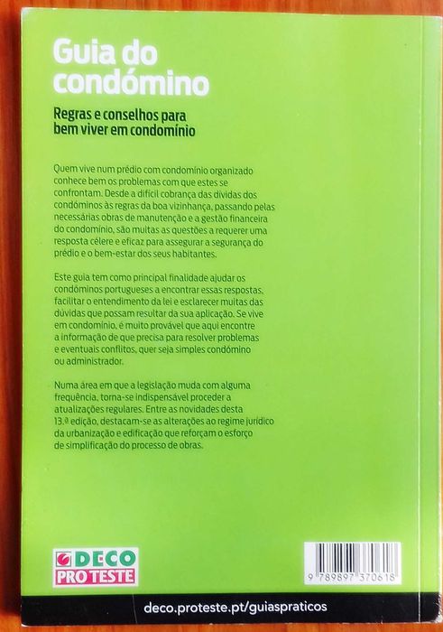 Deco. Guia do Condómino. Regras e Conselhos. 13ª Ed