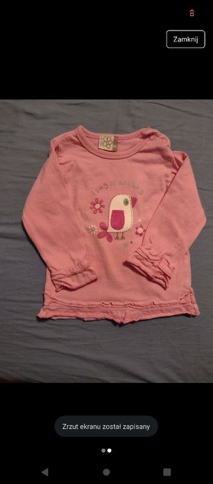 Bluzka z długim rękawem rozmiar 68 Baby Girl
