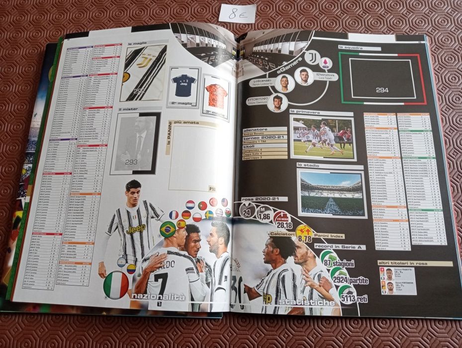 Caderneta de futebol da Panini -Calcio