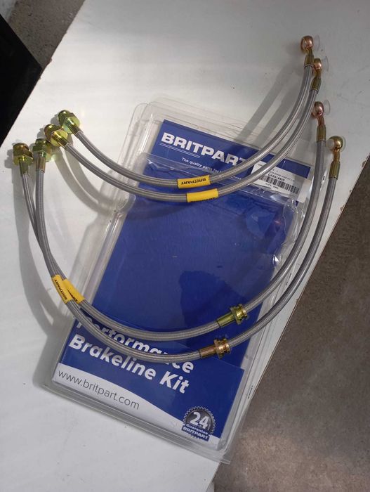 Tubos de travão com +4cm para Discovery 2