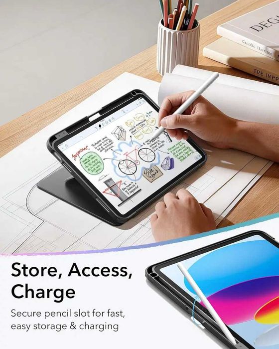 Чехол ESR Flip Magnetic Case для iPad 10/11 (2022/2025) Black