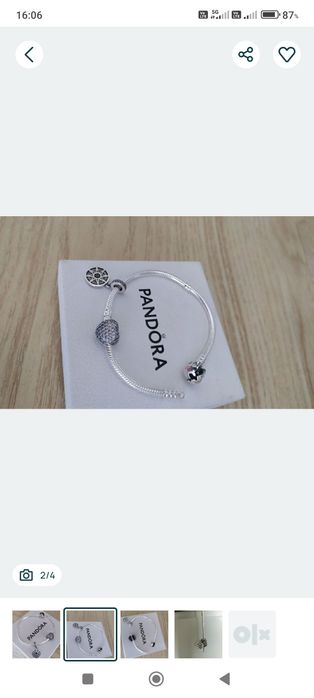 Charms zawieszka do Pandora serce nowy klips blokujący