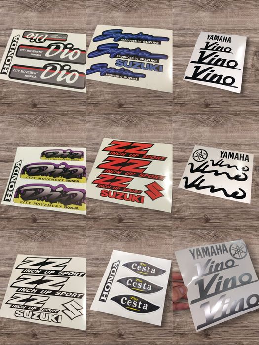 Наклейки на мотоцикл мопед скутер сузуки летс 2 Suzuki lets