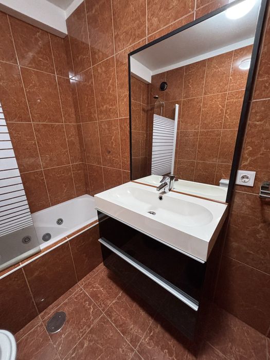 Conjunto espelho + movél WC