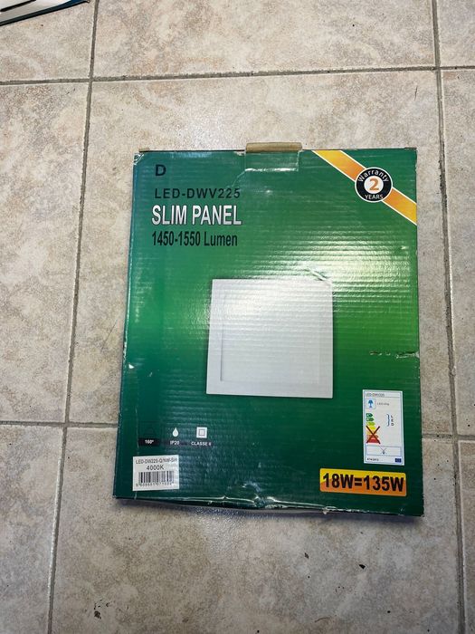 Foco iluminaçao Slim panel Led- DWV225 18w 4000K