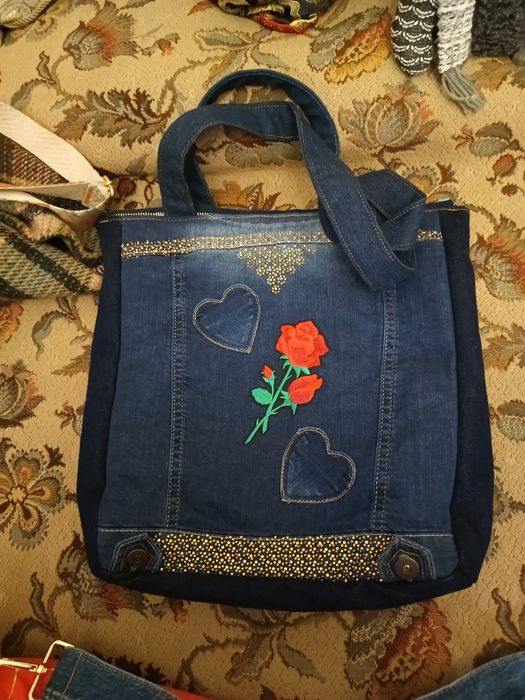 Torebk i nerki damska dżins