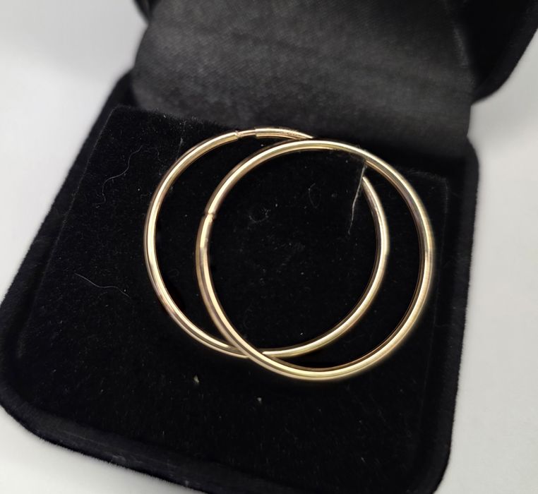 Золотые серьги кольца