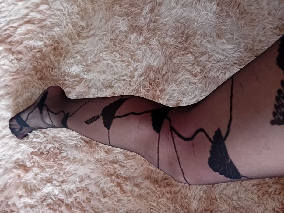 Luksusowe bezszwowe rajstopy damskie wzorzyste