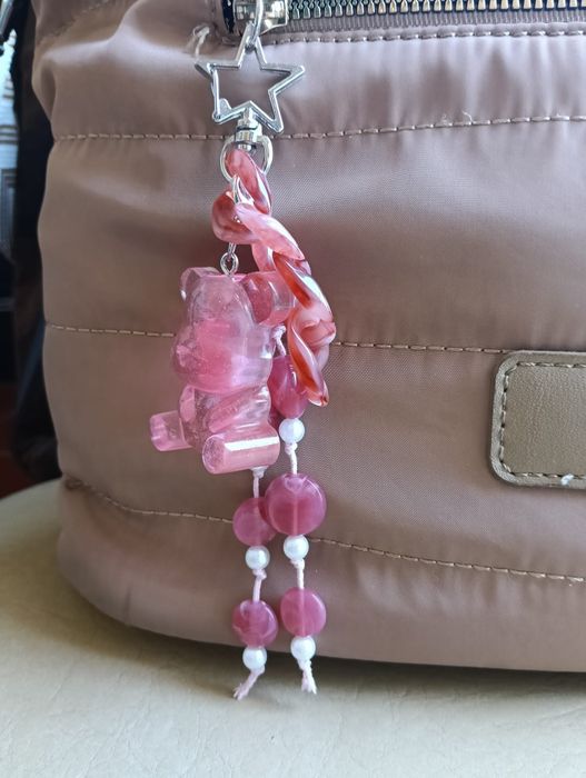 Bag charm artesanal urso