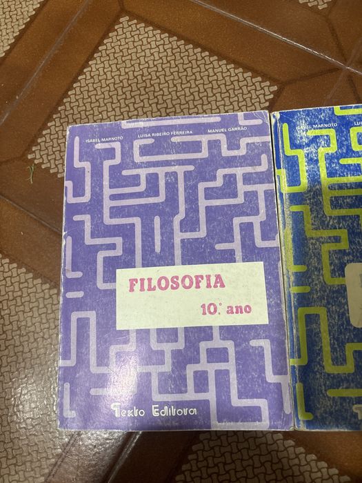 “Filosofia” livros do 10° e 11° ano de escolaridade // Texto Editora