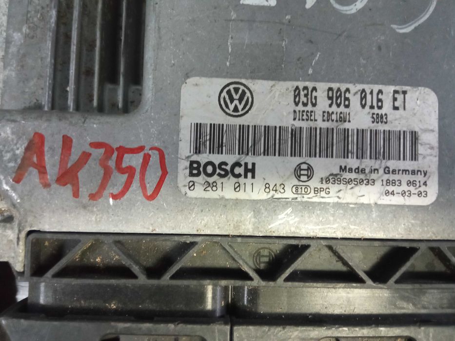 Sterownik silnika VW Golf V 2.0 TDI 03G906016ET Siedlce