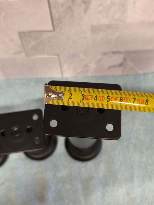 4 Pés Ajustáveis para Móveis, Pés Pretos 12-18 cm, P de Suporte em Metal para Armários, Mesas, Sofás, Camas, Pés Ajustáveis