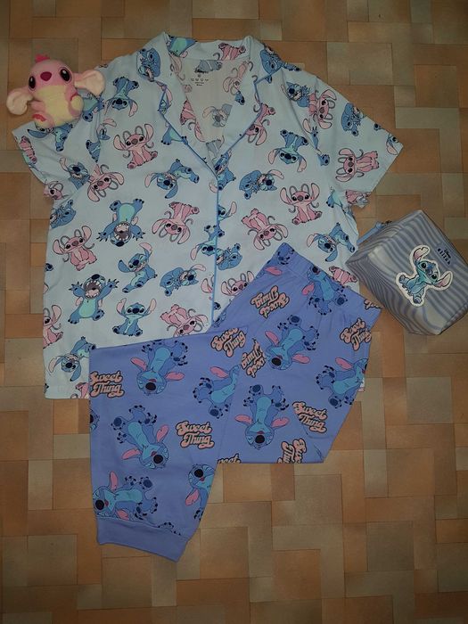 Красивая, яркая пижама, комплект Стич, Stitch Disney L размер
