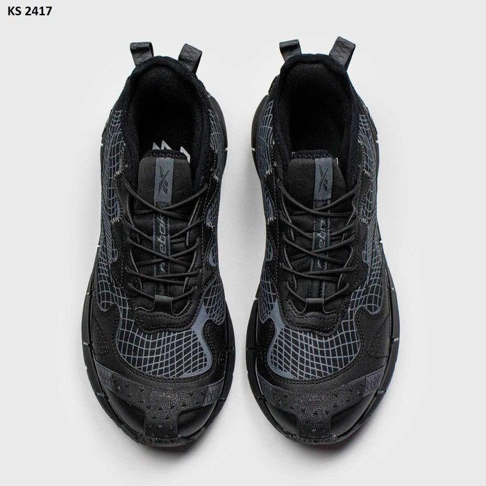 Кросівки Reebok Zig Kinetica 2.5 EDGE Black Gray. Арт: KS 2417