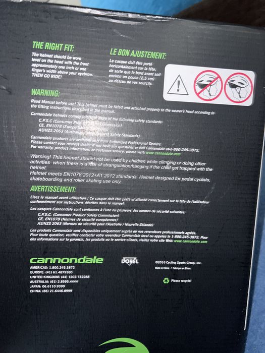Новий Шолом велосипедний cannondale шлем