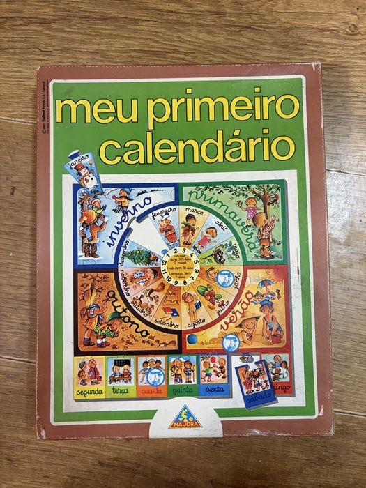 Jogo antigo Meu primeiro calendario