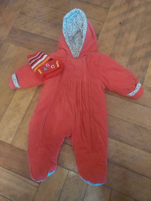 Kombinezon dziecięcy 0-3 Obaibi czerwony