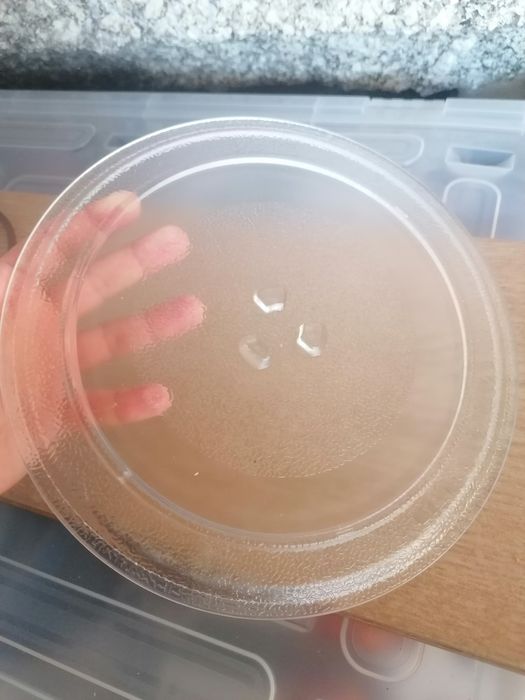 Prato de Vidro para Microondas Kunft + Aro de Rodas