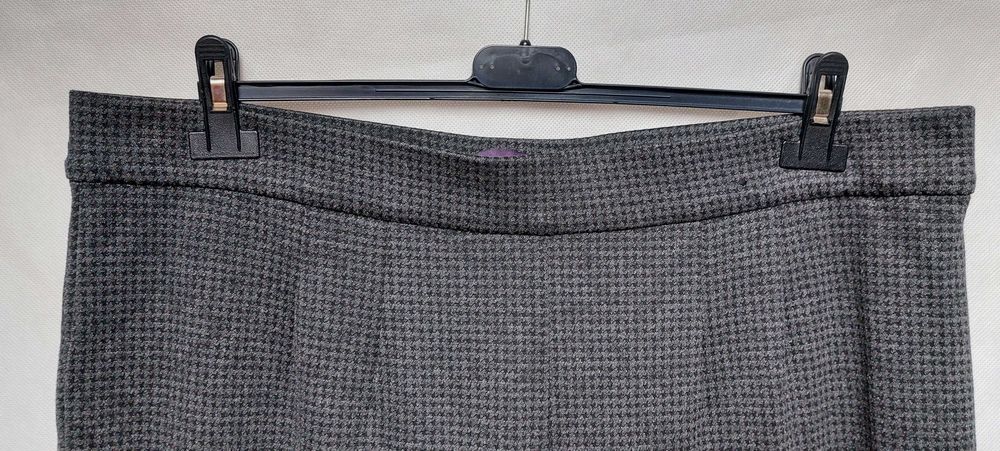 Spodnie Marks&Spencer 20/48 46 pepitka pas gumka strecz Wiskoza