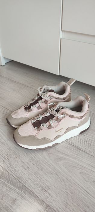 Sneakersy Pepe jeans KoKo Palmer 41 beżowe jasne buty sportowe