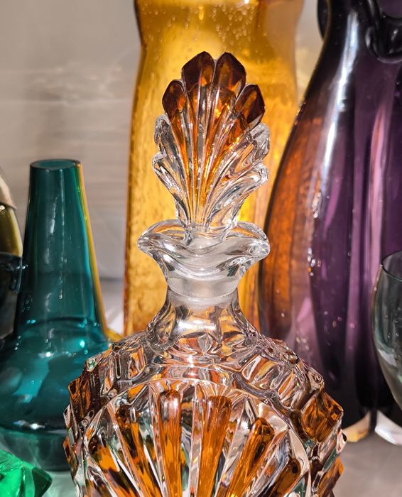 Karafka piękny stary kryształ