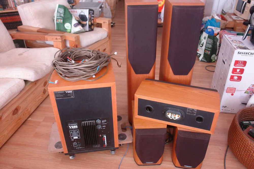 Colunas Mission + Marantz sr5400