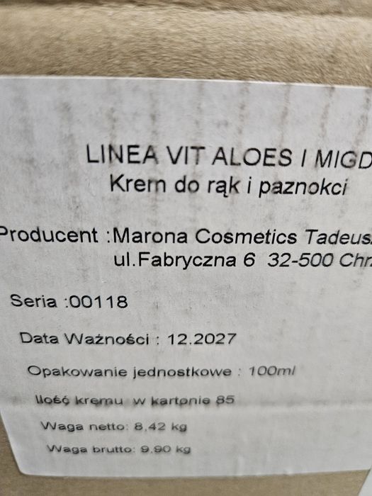 Krem balsam do rąk.
