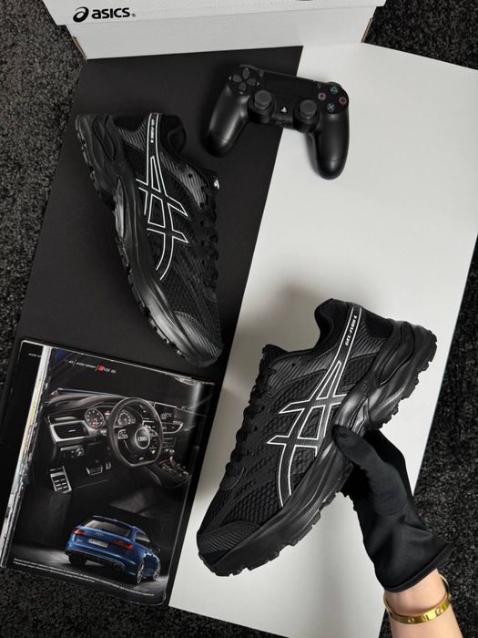Чоловічі кросівки асікс гель флюкс ASICS Gel-Flux 4 Black [41-45]