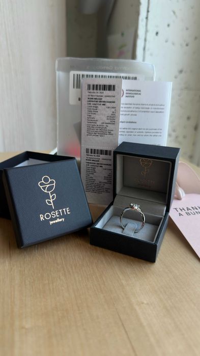 Anel de Noivado diamante/ouro branco