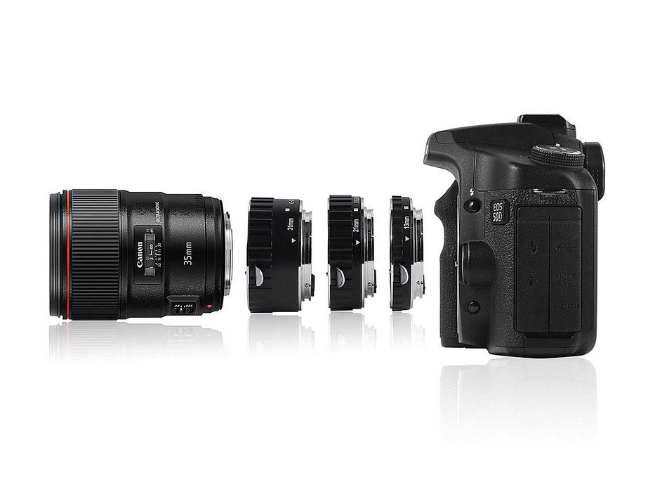 Tubo de extensão Macro AF Autofoco 13mm + 21mm + 31mm para Canon