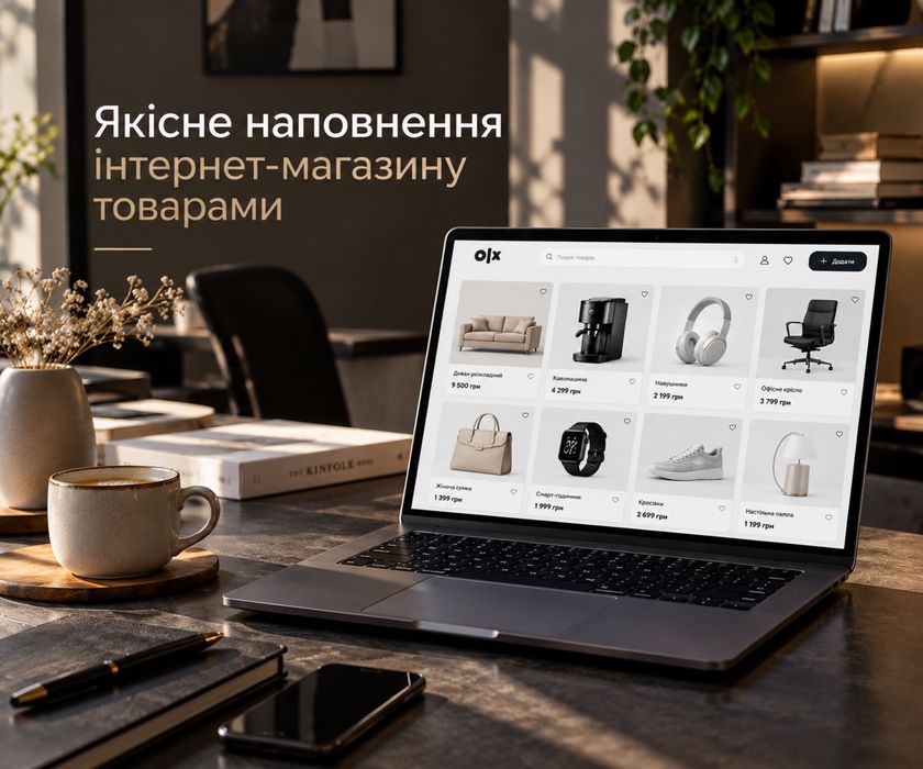 Контент-менеджер | Наповнення інтернет-магазину | Хорошоп, WordPress, OLX