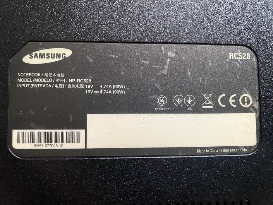 Ноут на запчастини Samsung RC 528