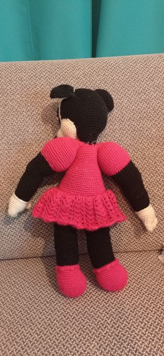 Lalka szydełkowa handmade 45 cm