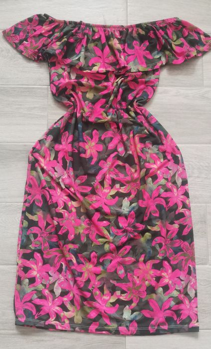Sukienka hiszpanka w kwiaty S 36