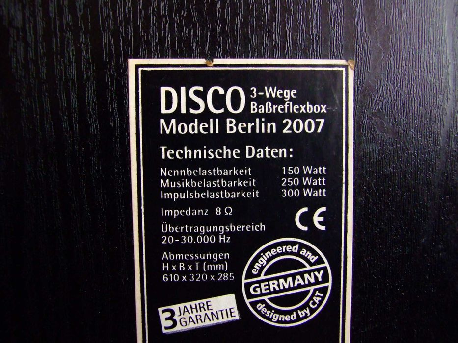 Kolumny CAT Berlin Model 2007 sprawne