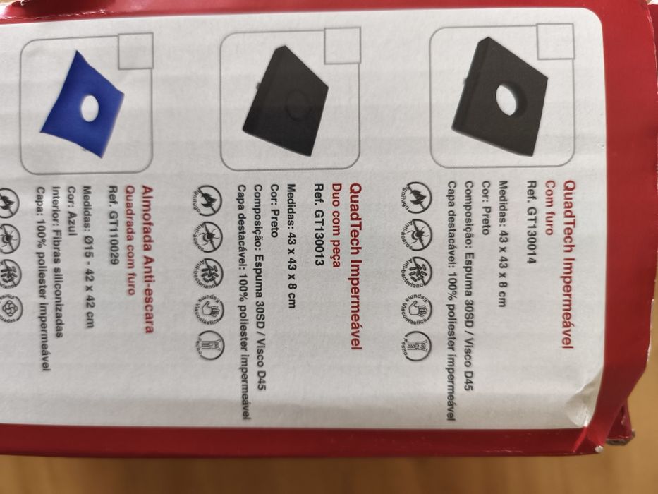 Almofada anti-escara QuadTech Impermeável