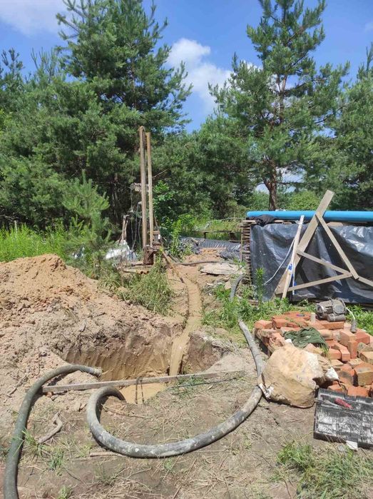 Буріння свердловин в зимку Ворзель Київска обл.