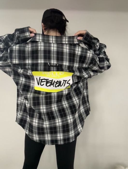 Сорочка унісекс Vetements  S-L рубашка чоловіча/жіноча