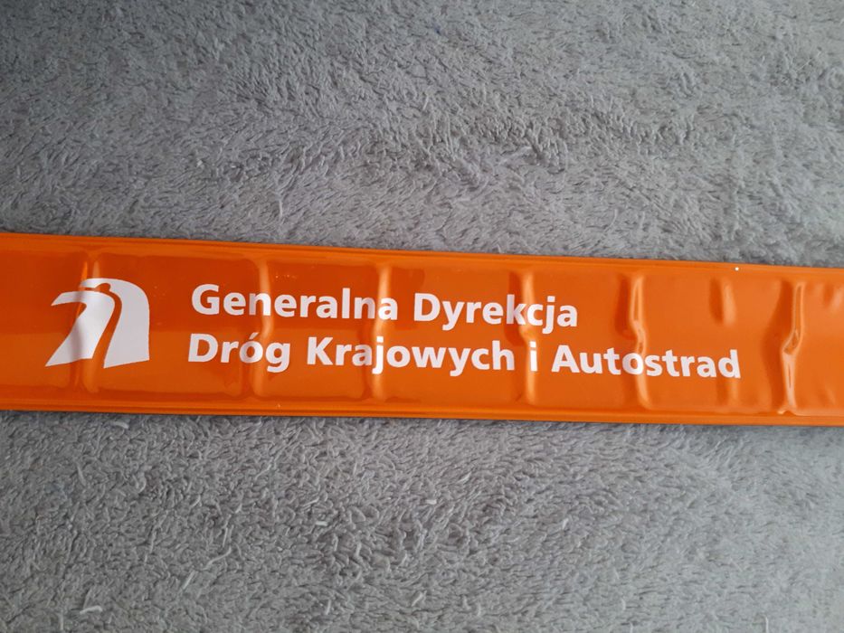 Odblask zwijany pomarańczowy